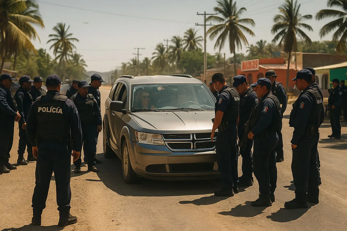 Estrada no México percorrida por carro alugado durante viagem