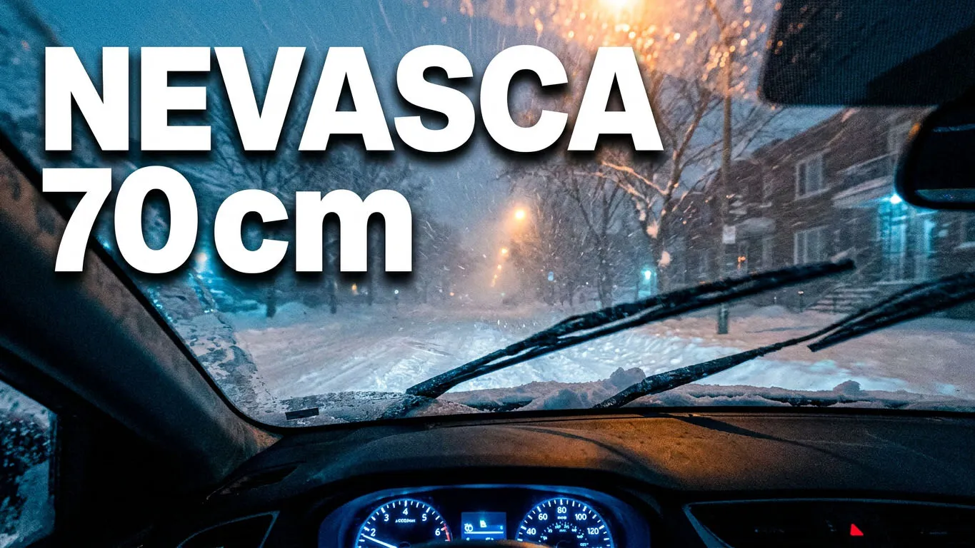 Capa do vídeo 70cm DE NEVE! SOBREVIVI À NEVASCA MAIS INSANA DE MONTREAL