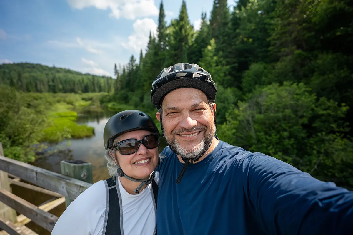 Le P’tit Train du Nord A Melhor Trilha de Bike que fizemos a 1h de Montreal