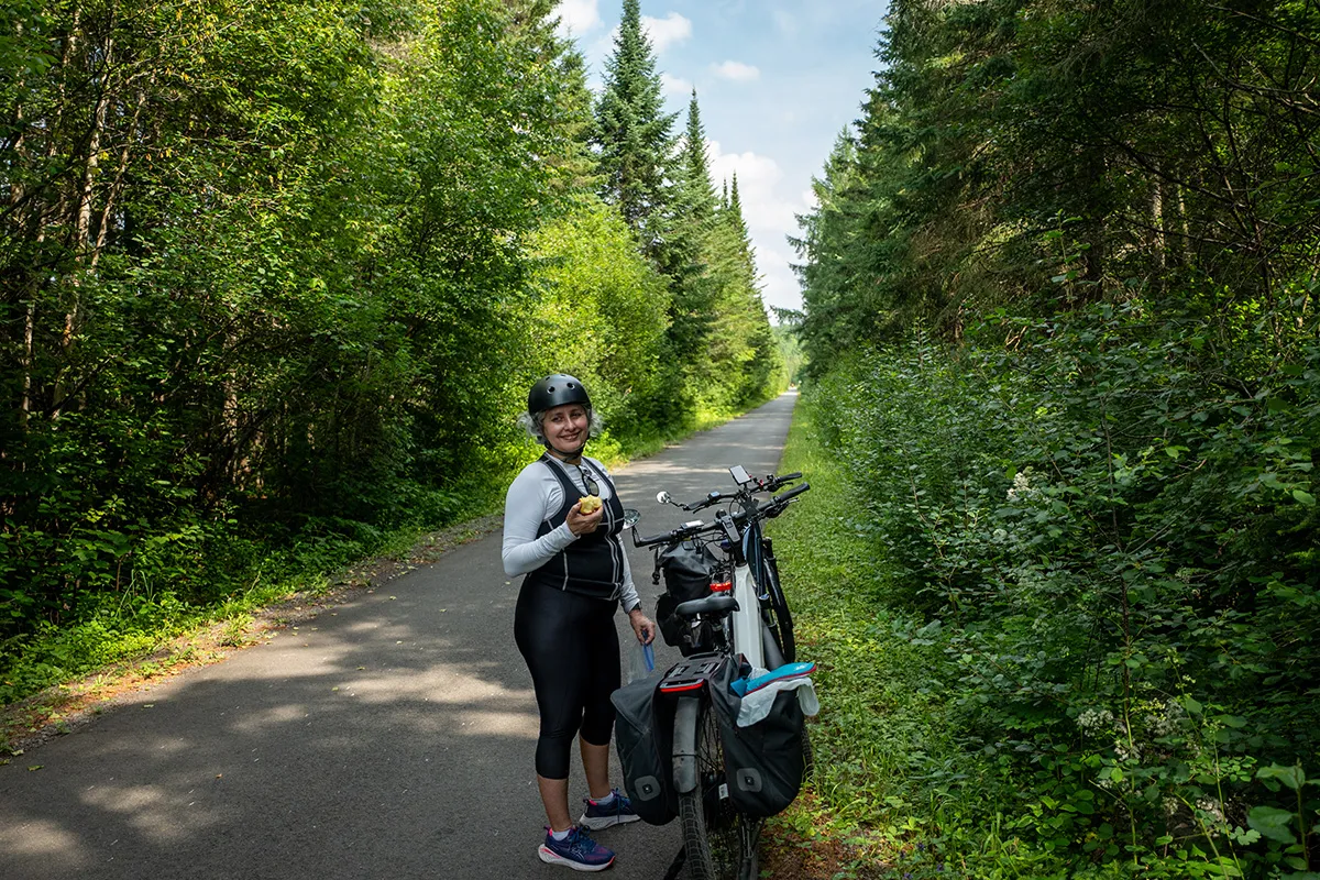 Le P’tit Train du Nord A Melhor Trilha de Bike que fizemos a 1h de Montreal