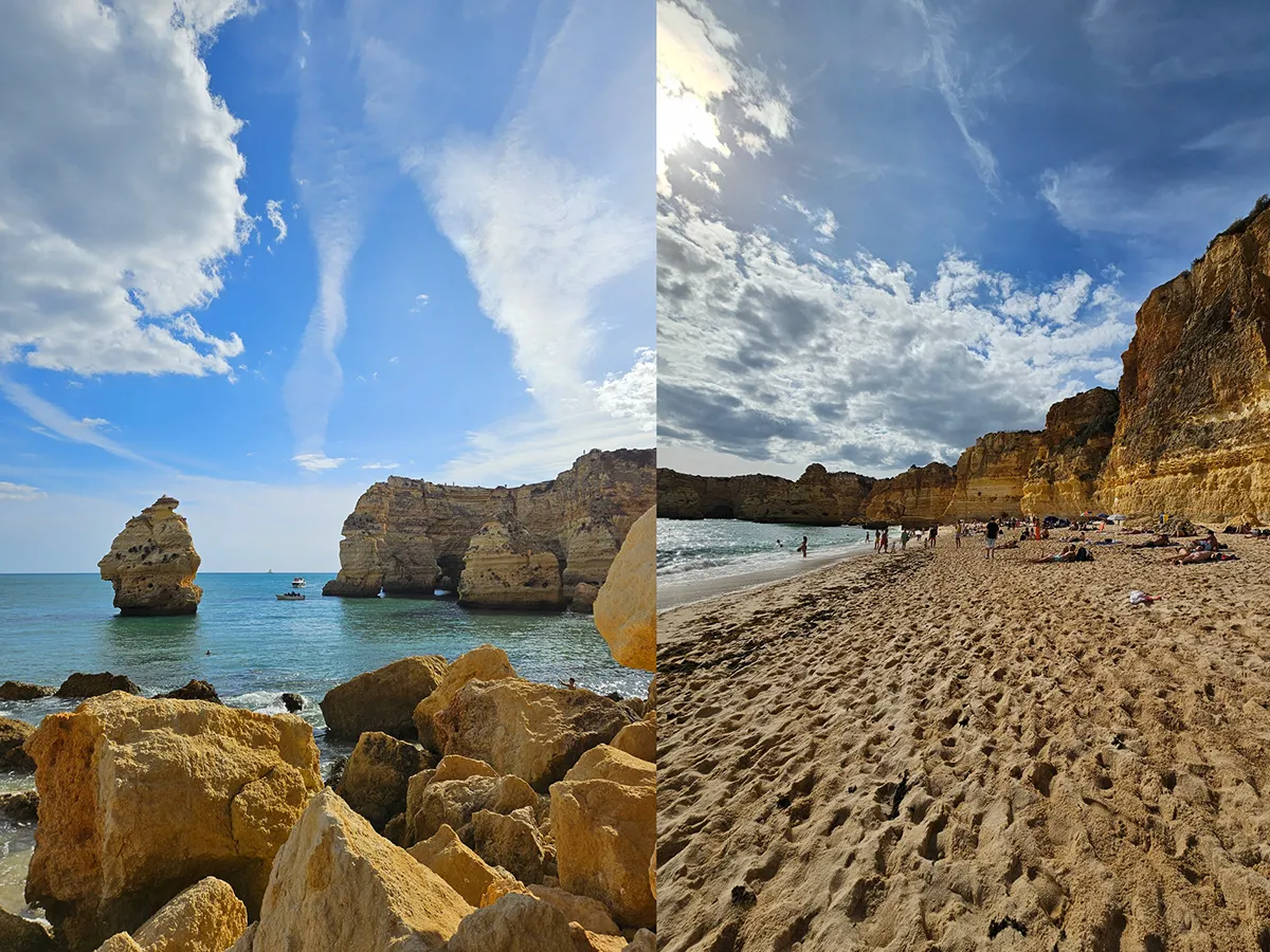 Passeio de barco em Albufeira ou Lagos? Nossa experiência com golfinhos, grutas e Praia da Marinha