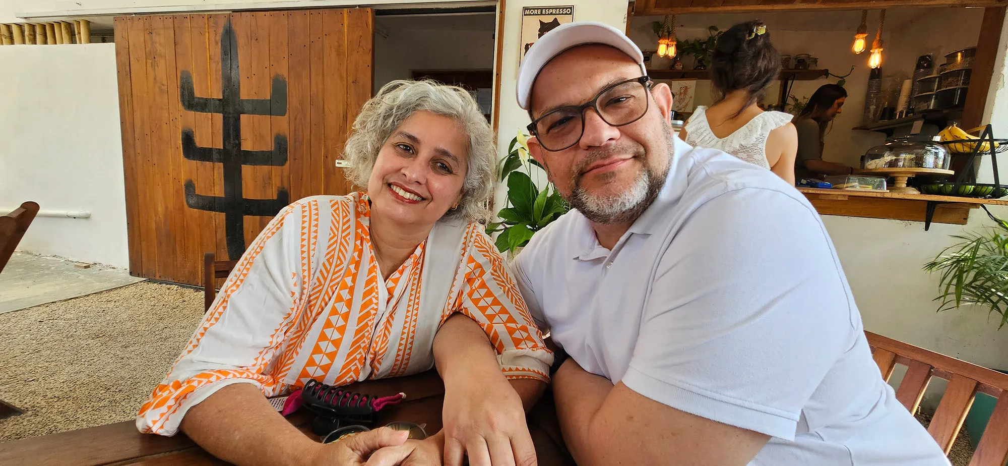 Café da manhã típico servido em hotel na Lagoa de Bacalar